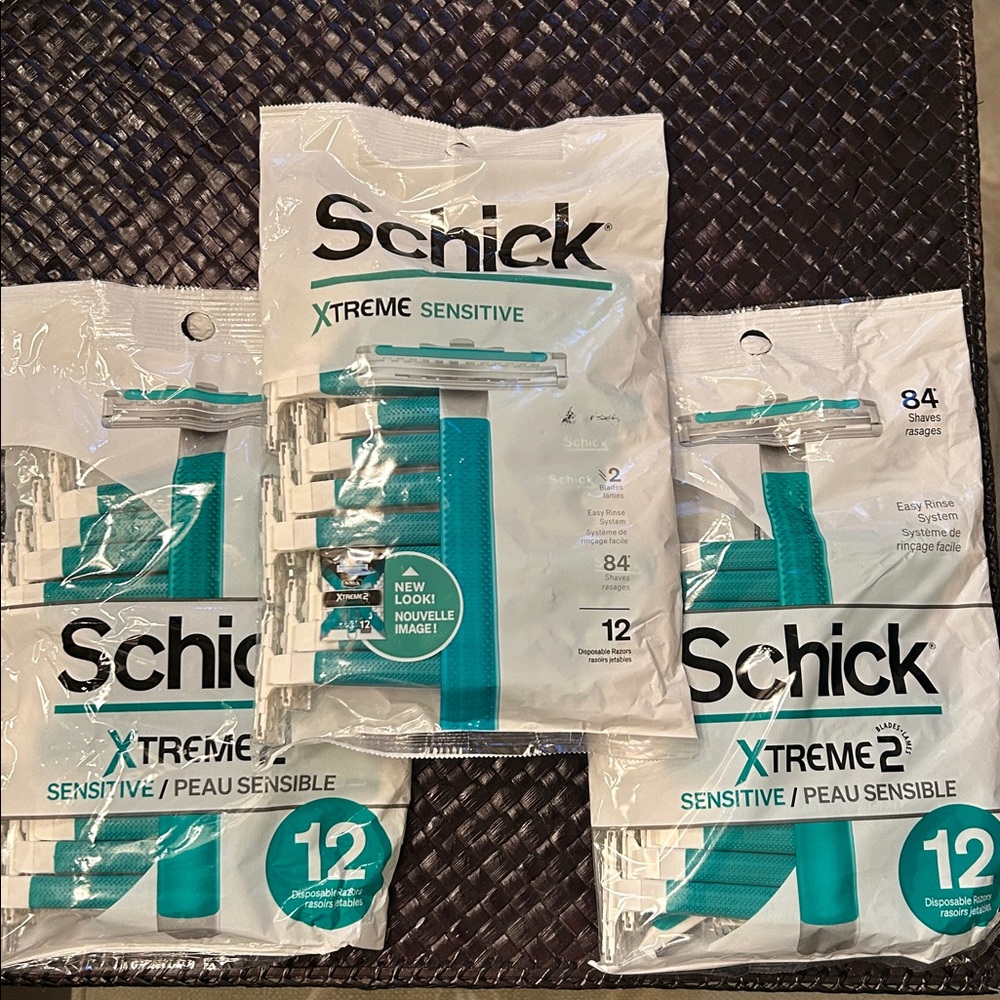 Schick Xtreme 3 packs of 12 Sensitive Men’s Razors (36 total)